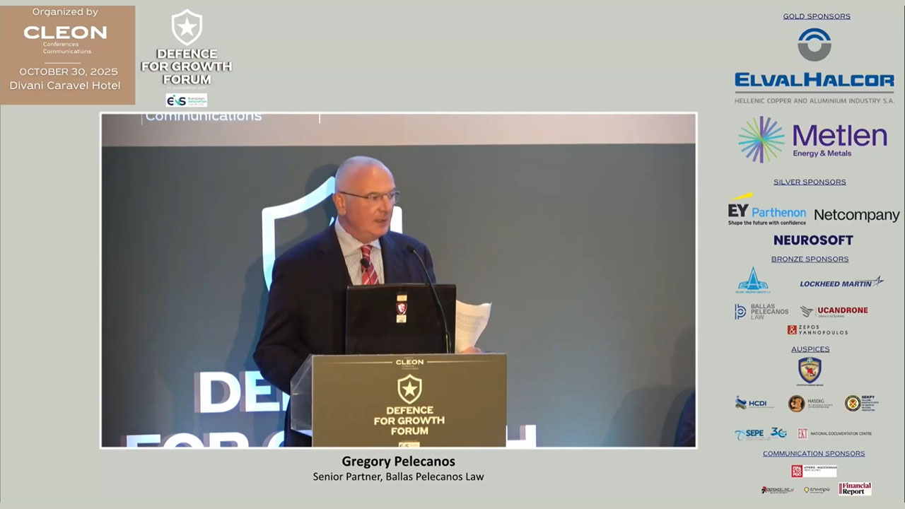 Gregory Pelecanos on innovation, IP & technology transfer in defence procurement